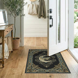 Mystic Moon Moth Ornate Area Rug