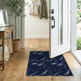 Navy Galaxy Constellation Washable Area Rug