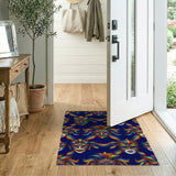 Rainbow Masquerade Mask Rug