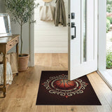 Ornate Vintage Basketball Champion Area Rug