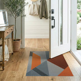 Bold Geometric Multi-Color Area Rug