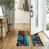 Vibrant Aerial Urban Traffic Area Rug