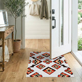 Red Heritage Tribal Geometric Red Area Rug