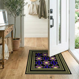 Multi-color and Patterns Purple Starburst Geometric Area Rug
