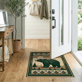 Southwestern Green Bear Wilderness Area Rug