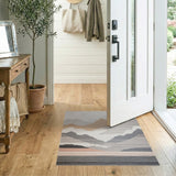 Layered Mountain Horizon Area Rug