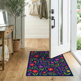 Vibrant Floral Multi-Color Area Rug