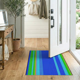 Vibrant Multi-color and Patterns Vibrant Multi-Color Vertical Stripe Area Rug
