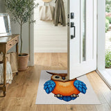 Cute Big-Eyed Owl Cartoon Area Rug