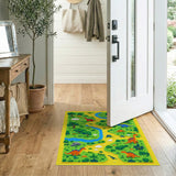 Dinosaur Jungle Adventure Kids Play Rug