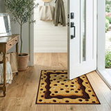 Brown and Tan Chocolate Chip Cookie Area Rug