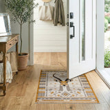 Heritage Tribal Antelope Head Beige Rug
