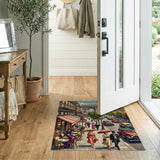 Vintage Paris Arc de Triomphe Cafe Street Rug
