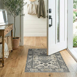 Beige and Neutral Heritage Tribal Beige Geometric Area Rug