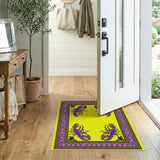 Purple Crab Coastal Area Rug