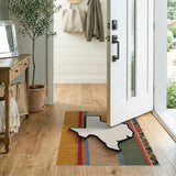 Texas Silhouette Multi-Color Southwestern Rug