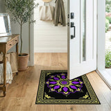 Purple Gold Mandala Persian Area Rug