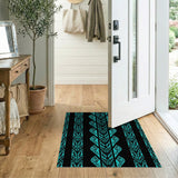 Teal Heritage Tribal Area Rug
