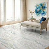 Wavy Sea Grass Beige Area Rug