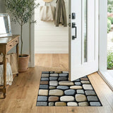 Rustic Pebble Stone Area Rug