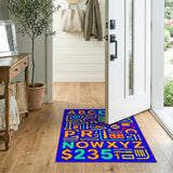 Playful Alphabet Kids Cartoon Area Rug