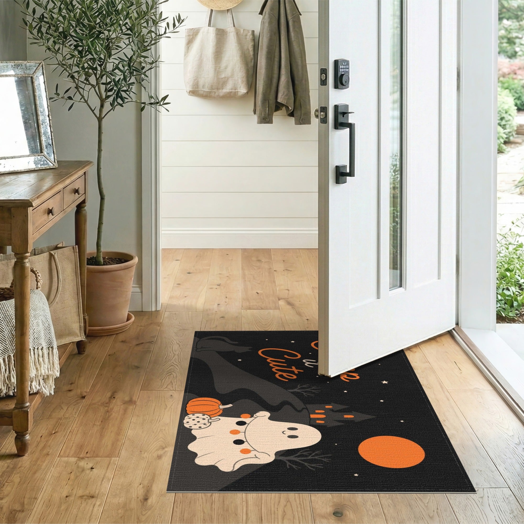 Creep It Cute Ghost Halloween Area Rug
