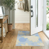 Whimsical Blue Starburst Area Rug