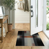 Modern Halftone Cross Geometric Area Rug