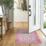 Blush Pink Persian Traditional Persian Area Rug
