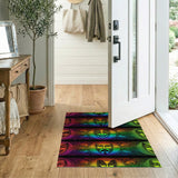 Rainbow Theater Masks Area Rug