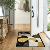 Modern Gold Geometric Area Rug
