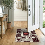 Vintage Valentine's Day Stamp Love Rug