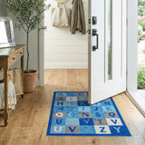 Blue Alphabet ABC Kids Learning Rug