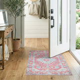 Distressed Vintage Pink Distressed Vintage Area Rug