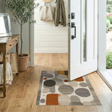 Abstract Geometric Circles Area Rug