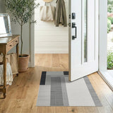 Modern Geometric Black White No. 17 Area Rug