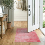 Plush Blush Pink Shag Area Rug