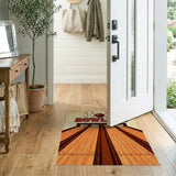 Vintage Bowling Alley Lanes Rug