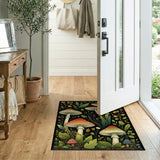 Multi-color and Patterns Whimsical Mushroom Grove Area Rug