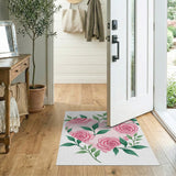Heart of Pink Roses Area Rug