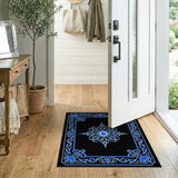 Blue and Teal Intricate Blue Mandala Persian Area Rug