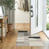Modern Geometric Black Stripe Area Rug