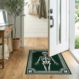 Gothic Skeleton Ornate Frame Area Rug