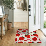 Multi-color and Patterns Strawberry Fruit Pattern Area Rug