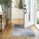 Ethereal Grey Clouds Abstract Area Rug