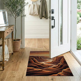 Southwestern Canyon Sunset River Area Rug
