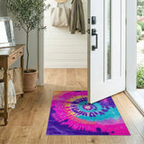 Vibrant Tie-Dye Spiral Area Rug