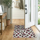 Pink Protea Bud Floral Area Rug