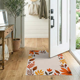 Autumn Leaves Border Area Rug