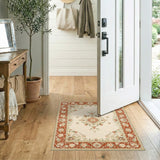 Red Floral Vintage No. 3 Area Rug